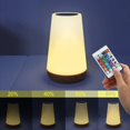 thumbnail image 5 of Touch Lamp, Portable Table Sensor Control Bedside Lamps with Quick USB Charging Port, 5 Level Dimmable Warm White Light & 13 Color Changing RGB for Bedroom/Office/Hallways, 5 of 5