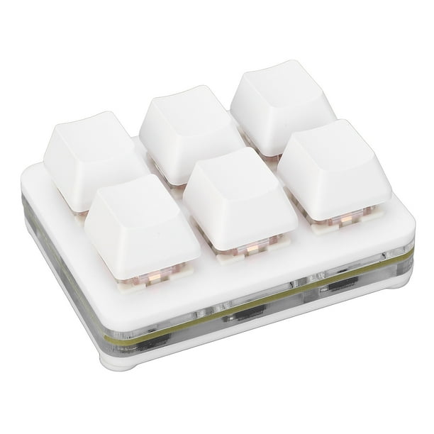 Teclado Mecánico De 6 Teclas Mini Mini Teclado Mecánico USB RGB Interruptores Intercambiables En Caliente Con Conexión Con Cableado Tipo C Para PC Mac Gaming Office