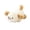 #A02-Puppy, variant on Cute Lying Fox Stuffed Animal, 6.7In Mini Bubble Curly Fleece Fox Plushie, Soft PP Cotton Filling Pocket Size Fluffy Doll, Kawaii Small Decor Gift for Kids Girls Birthday Party Favors