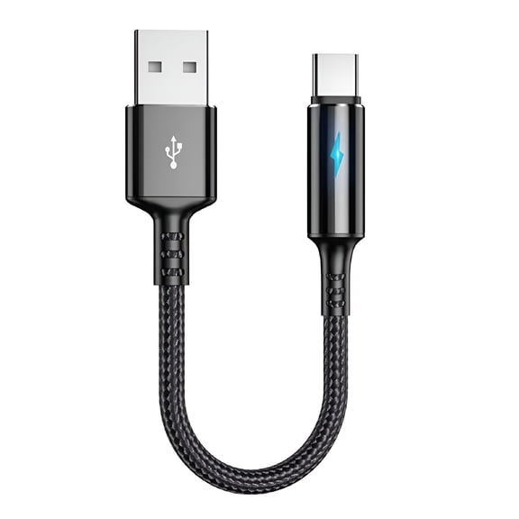GJX 40W 5A Fast Charging Braided USB C Cable Type C Cable Phone Charging Cable 10 Inch