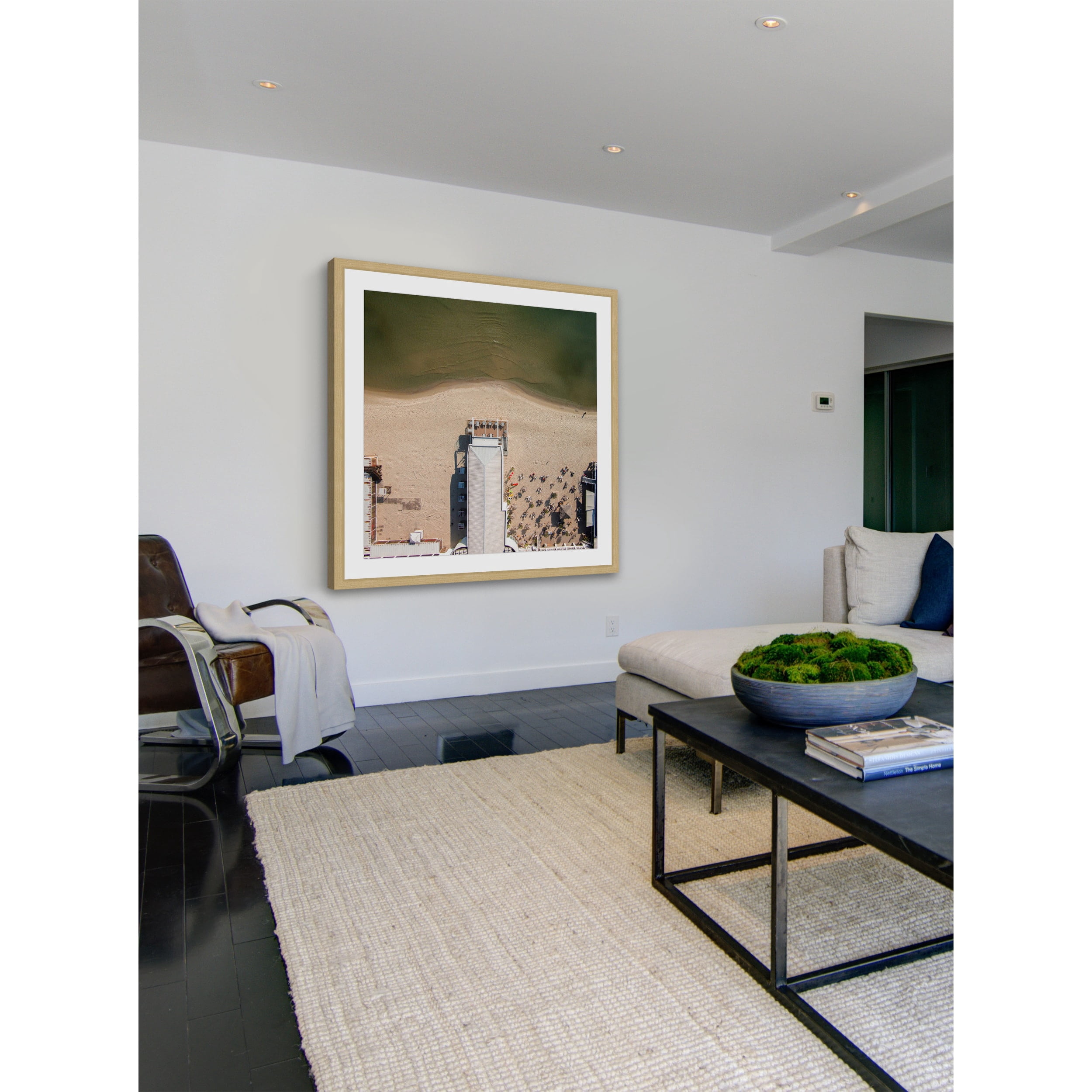 Marmont Hill "Beach Pavillion" by Karolis Janulis Framed Painting Print