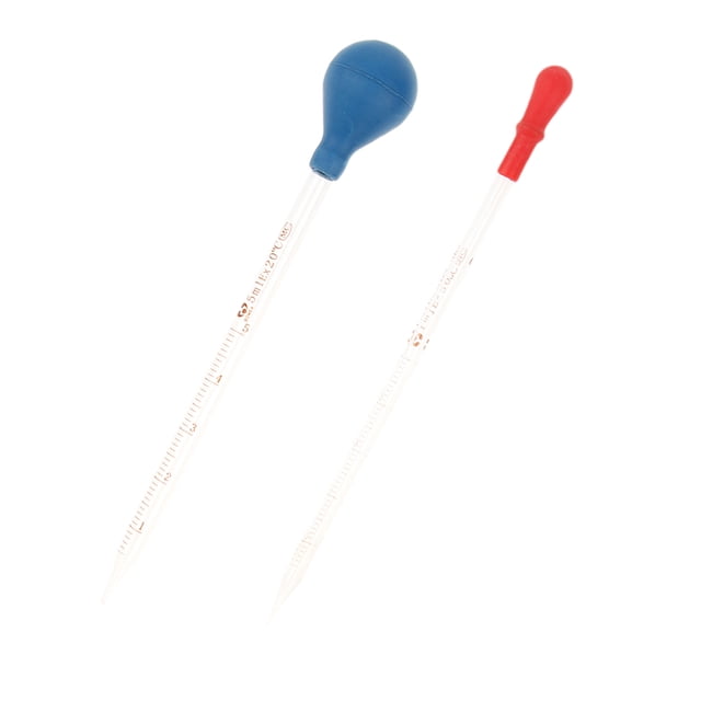 Pipeta Graduada De De 2 Piezas Con Tapón De Goma Química, Gotero De Laboratorio Dispensador De 1 Ml 5 Ml SM SunniMix Gotero de laboratorio