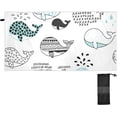 thumbnail image 2 of Coolnut Whale Beach Towel, Sand Free Super Absorbent Oversized Travel Towel with Mesh Bag for Beach, Camping, Swimming, Holiday, 30 x 60 Inch Washcloth Gift, 2 of 7