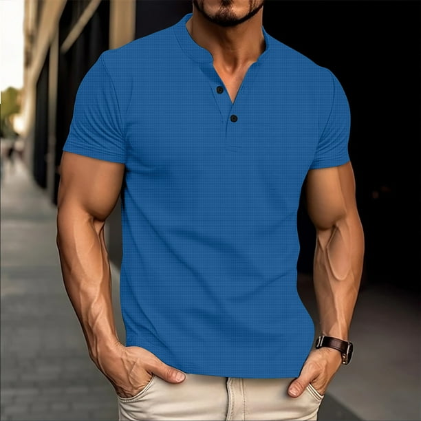 pstuiky camisetas de hombre, Blusas y camisas casuales de manga corta con cuello en V para hombre camisas casuales para hombre xxxl