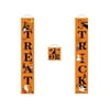 Imcute Halloween Decorations Outdoor Trick or Treat Banner Porch Sign for Home