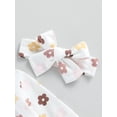 thumbnail image 6 of GXFC Infant Girl Fall Jumpsuits 3M 6M 9M 12M 18M Baby Girl Long Sleeve Zip Up Floral Onesie Bodysuit with Headband Set Autumn Clothing for Newborn Girl, 6 of 9