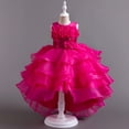 thumbnail image 4 of Gorgeous High-Low Formal Dress For Girls, Wedding Party Birthday Prom Performance Social Etiquette Classic Gown Dress, 4 of 5