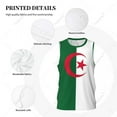 thumbnail image 5 of Algeria Flag Men Basketball Sports Jersey Running Fitness Multifunction Sleeveless tshirt Exclusive Custom Name Nunber, 5 of 11