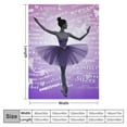 thumbnail image 4 of COMIO  Dance Gifts for Girls Teen, Dance Recital Gifts for Girls, Dancer Gifts for Girls Teens Women, Birthday Gifts for Dancers Ballet Dancer Dance Teacher Dance Team, Dance Blanket Throws, 4 of 6