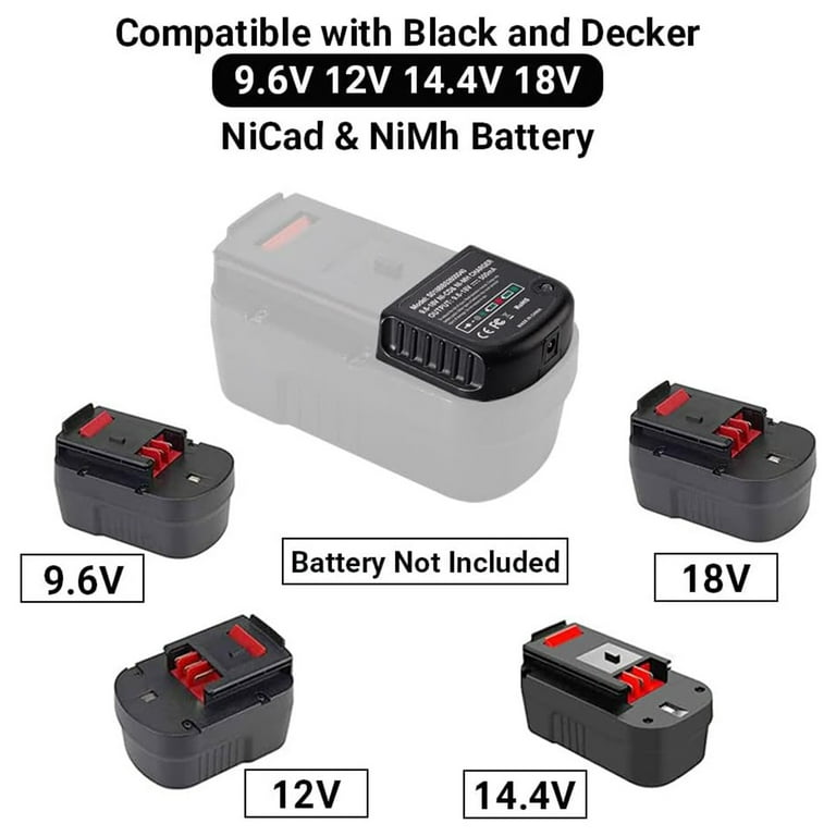 BLACK+DECKER FireStorm Nickel Cadmium (Nicd) Power Tool Battery Charger  (Charger Included) in the Power Tool Batteries & Chargers department at