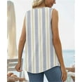 thumbnail image 2 of Summer Sleeveless Square Neck Printed Vest Women's T-Shirt, 2 of 5