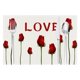 thumbnail image 1 of Manteles individuales de plástico para San Valentín de Hengsof, manteles individuales con dulces rojos y verdes, lavables y reutilizables, para mesa de comedor navideña, fiestas navideñas, decoración, 1 of 6