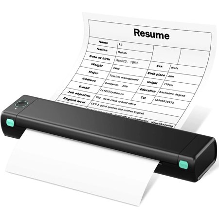 NEW M08F A4 Portable Thermal Printer,Supports 8.26"x11.69" A4 Thermal Paper,Wireless Mobile Travel Printers for Car & Office