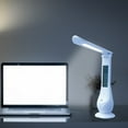 thumbnail image 1 of Clearance! New LED Electronic Clock Desk Lamp, Foldable Rechargeable Reading Lamp, 3 Grades Of Brightness Adjustment, Desk Lamp With Temperature Display Daily Deals Deals #24, 1 of 6