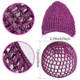 thumbnail image 3 of 5 uds red de malla para el pelo, gorro de red de pelo corto grueso de ganchillo, sombrero de redecilla de punto de rayón suave para dormir, adorno de cubierta de redecilla para mujer, accesorio para e Feliz Sencillez, 3 of 5