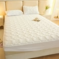 thumbnail image 5 of Hiroekza Queen Size Fitted Sheet Waterproof Mattress Protector (98%Cotton,2%Spandex) - Skin-friendly, Soft, Breathable, Thickened Washed Cotton with Secure Fit for All Seasons White, 5 of 5