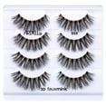 thumbnail image 2 of Ardell 3D Faux Mink False Eyelashes, 858, 4 Pairs, Black, 2 of 8