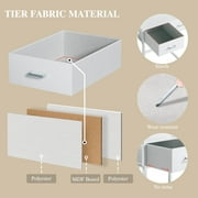 Fairy White Makeup Vanity Desk with Mirror, Lights, Power Outlet, Chair & Storage Drawer