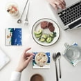 thumbnail image 1 of RYLABLUE Merry Christmas Santa Claus Set of 4 Coaster for Drinks, Absorbent Ceramic Stone Coasters Cup Mat with Cork Base for Home Kitchen Room Coffee Table Bar Decor, 1 of 4