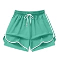 thumbnail image 4 of CAIVO Women Lightweight Solid Color Shorts For Casual Athletic Shorts With Comfort And Everyday Wear Boho Summer Outdoor Work Bottoms, 4 of 4