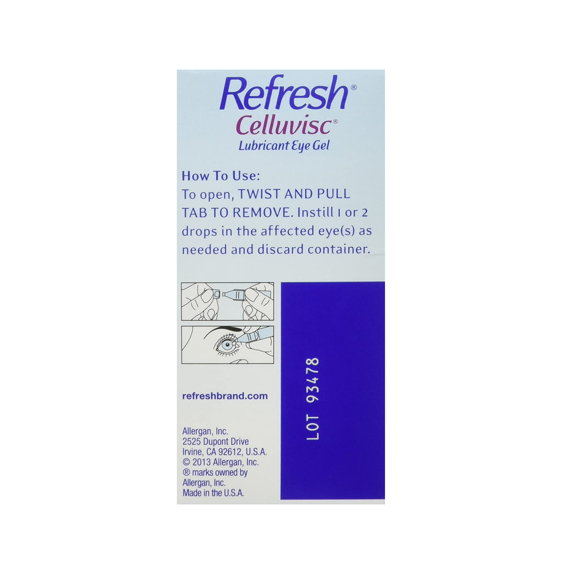 Refresh Celluvisc Lubricant Eye Gel Single-use Containers 30 Each