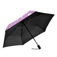 thumbnail image 2 of Pink Elements Pattern Folding Umbrella UV50+ Waterproof Sun Protection Auto Open Close Compact Fiberglass Frame, 2 of 8