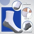 thumbnail image 3 of Lsupdaol 10 Pairs Kids Socks Boys Crew Cushioned Ankle Soft Ribbed Girls Athletic Socks for Kids, 3 of 7