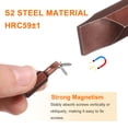 thumbnail image 4 of Uxcell 3pcs SL8 Magnetic Slotted Screwdriver Bit 5/16" Hex Shank 32mm Length S2, Red, 4 of 6