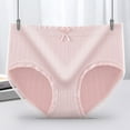 thumbnail image 2 of Ashirexll Womens Underwear Clearance Sale! Moisture Wicking Underwear for Women, New High-Waist Briefs Postpartum Belly-Up Hip Panties Pink Free Size, 2 of 3