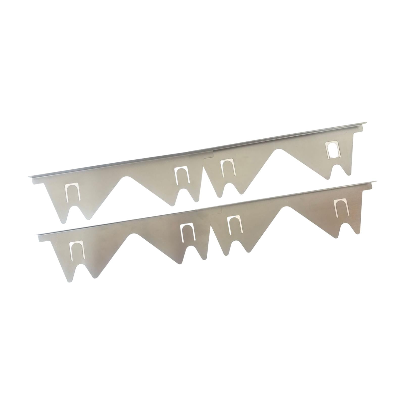 Esquirla Stainless Steel Stoves Gaps Covers Oven Side Filler Seals Refrigerator Heat Resistant Fills Gaps Stoves Guards Kitchen Filler silvery