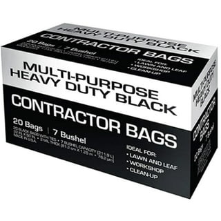 Petoskey Plastics FG-P9921-03 33 Gal Large Drawstring Trash Bags - Black Box of 34