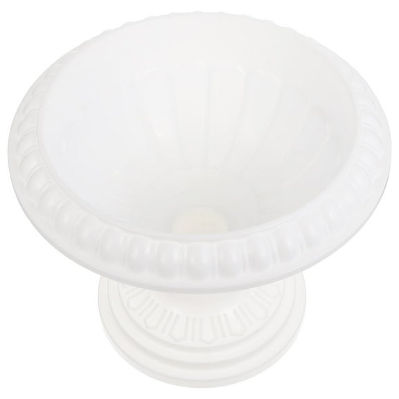 Amosfun White Plastic Planter for Scindapsus and Multipurpose Flower Planting