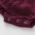 thumbnail image 5 of Franhais Infant Summer Cotton Sling Romper Lace Up Stretch Jumpsuit Cute Ruched Sleeveless Playsuit, 5 of 6