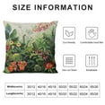 thumbnail image 5 of Fenyluxe Summer Style Throw Pillow Covers Green Succulent Plant Cactus Flowers Home Decor Pillowcase Decorative Cushion Cover Pillow Case for Sofa Couch 24x24in, 5 of 5