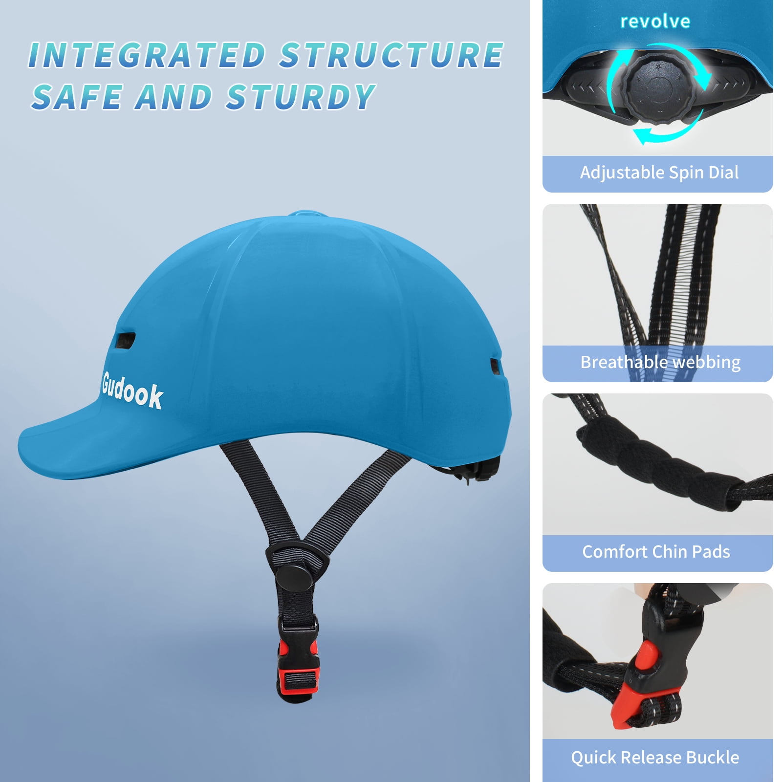 Adult Bike Helmets for Men - Women Bicycle Helmet - Certified Comfort Lightweight Adjustable Baseball Cap Style Cycling Helmet for Urban Commuter Road Biking Scooter