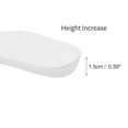 thumbnail image 2 of Unique Bargains 2 Pair Invisibility Height Increase Half Pad Shoe Inserts White 0.79", 2 of 5