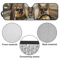 thumbnail image 6 of HUIACONG Blue Butterfly Sun Shade Windshield Compatible with Jeep Wrangler TJ JK JL & Gladiator JT Heat Shield Sun Visor Cover Windshied Sunshade Block UV Rays ,1Pcs, 6 of 6