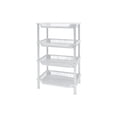 thumbnail image 2 of NWOKYZGH 4-Tier Standing Shelf Unit, Sturdy Bathroom & Shower Organizer, Over the Toilet Storage, Space-Saving Shelf for Bathroom Essentials, Towels, & Toiletries, 2 of 6
