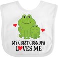 thumbnail image 3 of Inktastic My Great Grandpa Loves Me Boys Gift Boys Baby Bib, 3 of 4