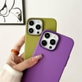 thumbnail image 3 of Pure Color & Neutral Color Frosted Slim & Thin Case Compatible with iPhone Case(Black,iPhone 15 Pro Max), 3 of 8
