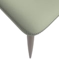 thumbnail image 6 of LeisureMod Mosaic Modern Dining Chair Upholstered Fabric Side Chair Foam Cushioned Modern Accent Chair with Metal Legs for Living Room, Kitchen in Light Grey Set of 4, 6 of 12