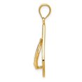 thumbnail image 2 of 14k Yellow Gold Mesh Flip flop Pendant Charm, 2 of 4