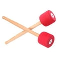 thumbnail image 2 of ZLight 2 Pcs Caissette Tambour Manche en Bois Maillet Instrument de Musique Percussion Équipement Accessoires Pièce de Rechange Rouge, 2 of 6