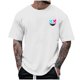 thumbnail image 1 of Camisetas de Cuello de la Tripulación de los Hombres de Poliéster Impreso en Seco Rápido, Cuello Redondo de Corte 3D para Gimnasio, Carrera, Ciclismo Y Ocasional, 1 of 4