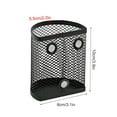 thumbnail image 3 of XIAOLE Magnetic Pencil Holder, Mesh Stainless Steel Pen Basket, Extra Strong Magnets Mesh Marker Holder Perfect for Whiteboard, Refrigerator and Locker Accessories (Black), 3 of 8