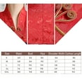 thumbnail image 3 of DEEPCRAFF 1 Piece Chinese Dress for Women Cheongsam Red Cotton High Waistline Design, 3 of 7