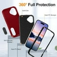 thumbnail image 4 of for iPhone 17 Case, iPhone 17 Phone Case with Built in Kickstand, Shockproof/Dustproof/Drop Proof Heavy Duty Military-Grade Rugged Protective Cover for iPhone 17,Red,For iPhone 17, 4 of 8