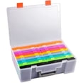 thumbnail image 3 of Clear Plastic Organizer Box With Removable Dividers Toy Collector Box Container Storage For Toy Jewelry Craft Bead, 3 of 10