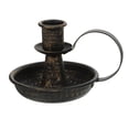 thumbnail image 1 of Soporte para Vela Pilar de Hierro con Bandeja y Asa, Portavelas para Boda, Fiesta y Decoración Hogar, Bronze S, 1 of 8