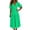 Green, variant on Erwazi Summer Dresses for Women Solid V Neck Puff Dress Waist Cinched Back Zipper Trendy Casual Style Daily Outdoor Activities Dresses